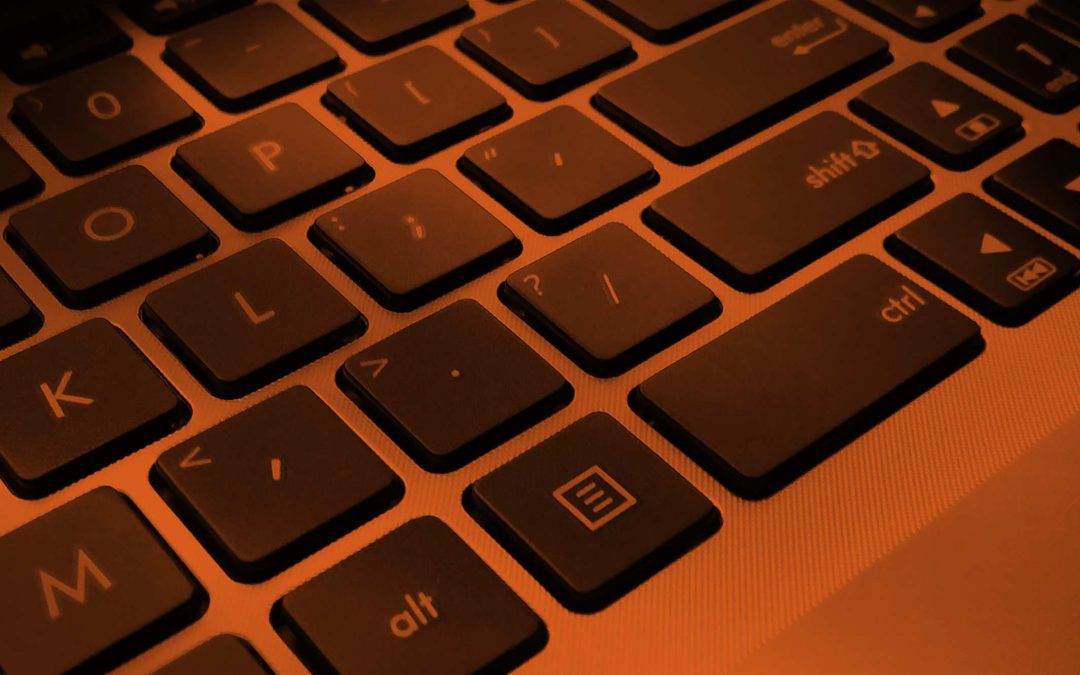 A laptop keyboard